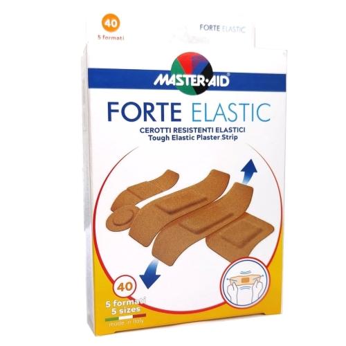 Master Aid Forte Elastic Μπεζ Αδιάβροχα, Αυτοκόλλητα, Ελαστικά Επιθέματα σε Διάφορα Μεγέθη 40 Τεμάχια